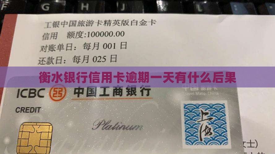 衡水银行信用卡逾期一天有什么后果