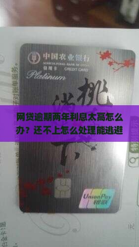 网贷逾期两年利息太高怎么办？还不上怎么处理能逃避