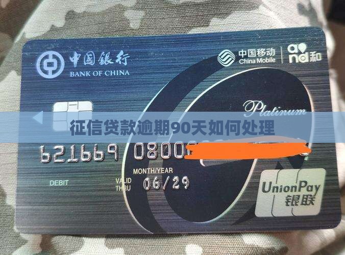 征信贷款逾期90天如何处理
