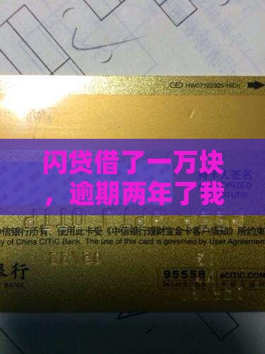 闪电借款一万逾期两年了如何处理
