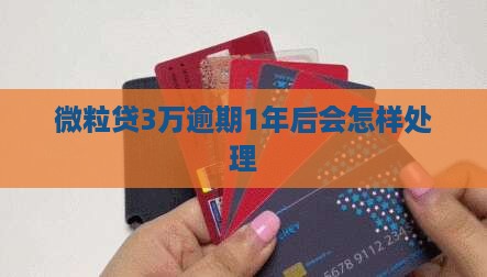 微粒贷3万逾期1年后会怎样处理