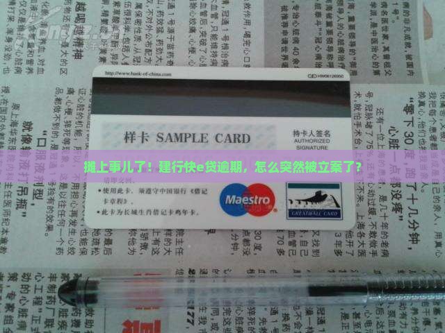 建行快e贷逾期被立案如何应对