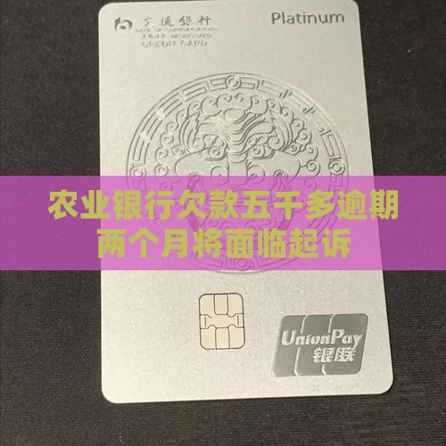 农业银行欠款五千多逾期两个月将面临法律起诉 农业银行欠款五千多逾期两个月将面临法律起诉