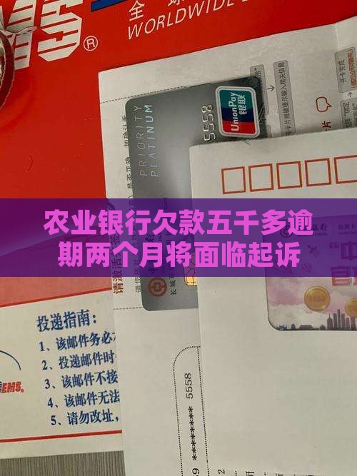 农业银行欠款五千多逾期两个月将面临法律起诉 农业银行欠款五千多逾期两个月将面临法律起诉