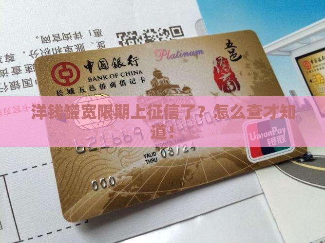 洋钱罐宽限期上征信吗如何查询
