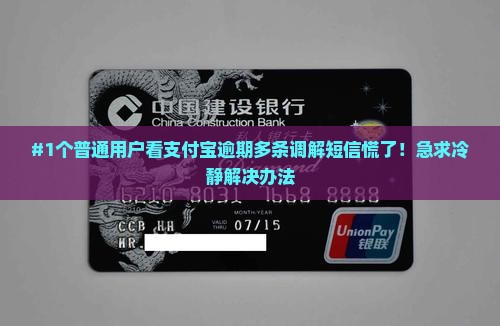 支付宝逾期收到多元网上调解短信怎么处理