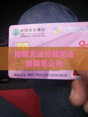 招商无法分期无法协商怎么办