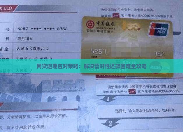 网贷逾期应对策略：解决暂时性还款困难全攻略