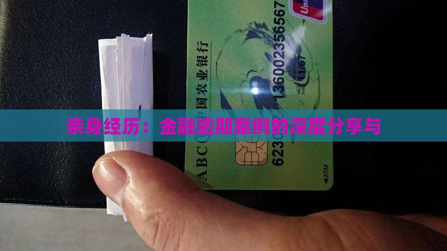 亲身经历：金融逾期案例的深度分享与