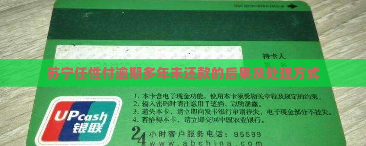 苏宁任性付逾期多年未还款的后果及处理方式