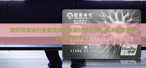 金美信消费金融协商咨询如何进行