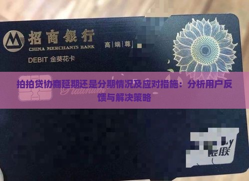 拍拍贷协商延期还是分期情况及应对措施