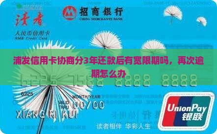 浦发信用卡协商分3年还款