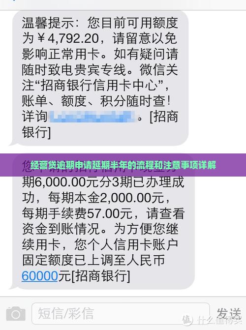 经营贷逾期申请延期半年的流程和注意事项