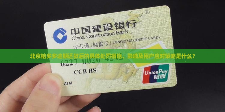 北京桔多多逾期还款后的处罚措施及影响 北京桔多多逾期还款后的处罚措施及影响