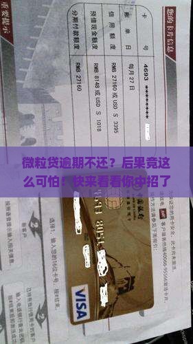 微粒贷欠款逾期会有哪些严重后果