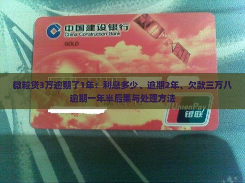 微粒贷3万逾期了1年