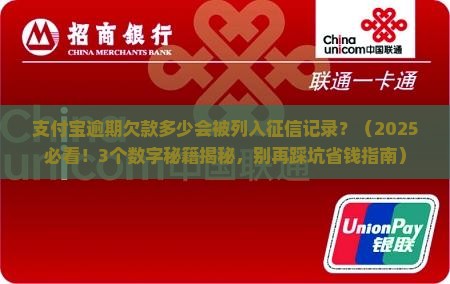 支付宝逾期欠款多少会被列入征信记录
