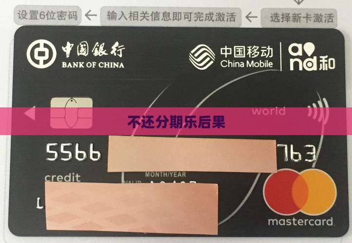 不还分期乐后果