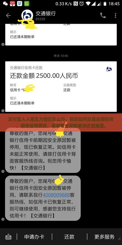 支付宝人人租无力偿还怎么办