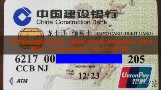 小额贷款信用逾期如何处理