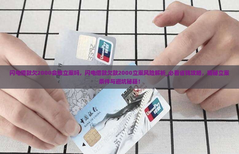 闪电借款欠2000会被立案吗