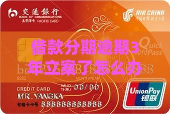 借款分期逾期3年立案了怎么办