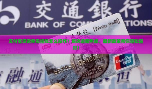 支付宝贷款停息挂账怎么操作