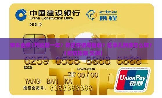 京东金条1万逾期一年怎么处理