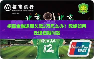 招联金融欠款3万逾期了怎么处理