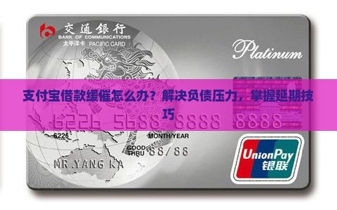支付宝借款缓催怎么办才好