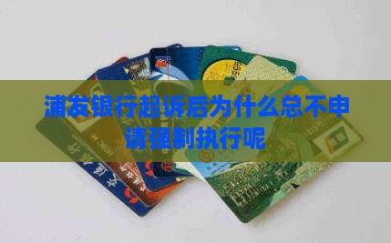 浦发银行起诉后为什么总不申请强制执行