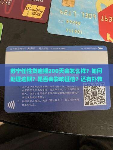 苏宁任性贷逾期200天怎么办
