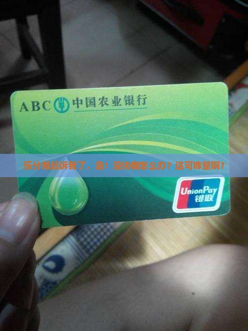 乐分易起诉后没协商怎么办