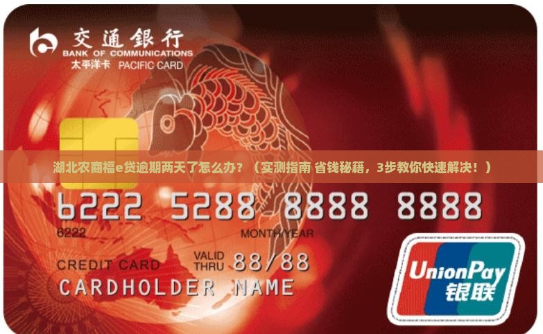 湖北农商福e贷逾期了两天应该怎么办