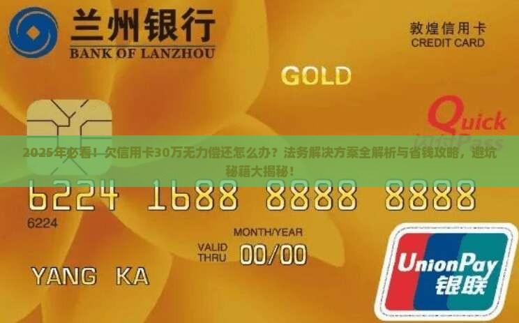欠信用卡30万无力偿还找法务解决方案