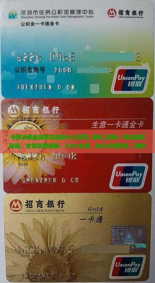 中原消费金融停息挂账什么意思
