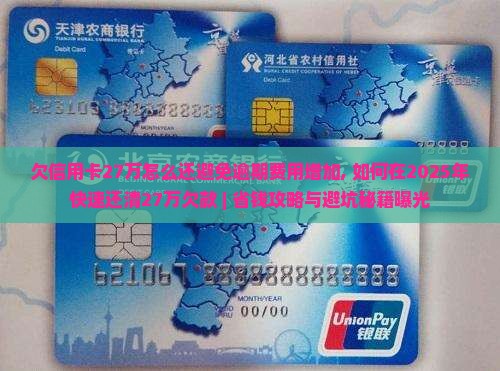 欠信用卡27万怎么还避免逾期费用增加