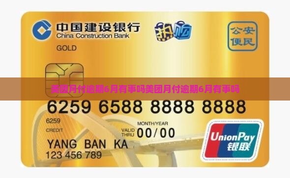 美团月付逾期6月有事吗