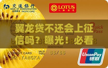 翼龙贷不还会上征信吗