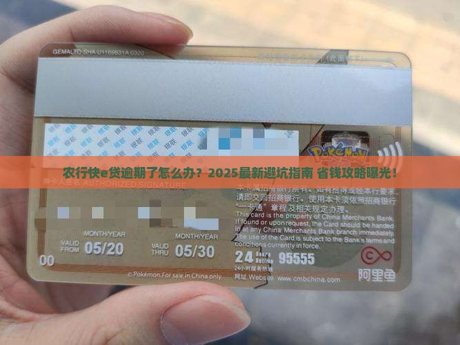 农行快e贷逾期处理方法