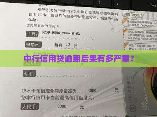 中行信用贷逾期后果严重吗