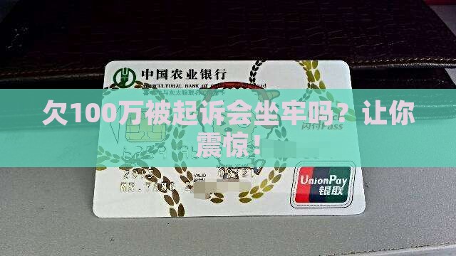 欠100万被起诉会坐牢吗