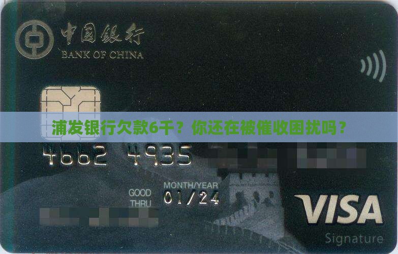 浦发银行欠款6千