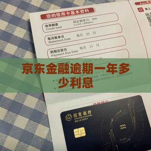京东金融逾期一年多少钱