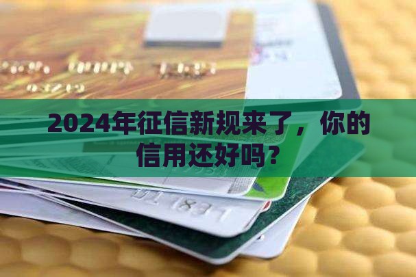 关于征信的最新规定2024