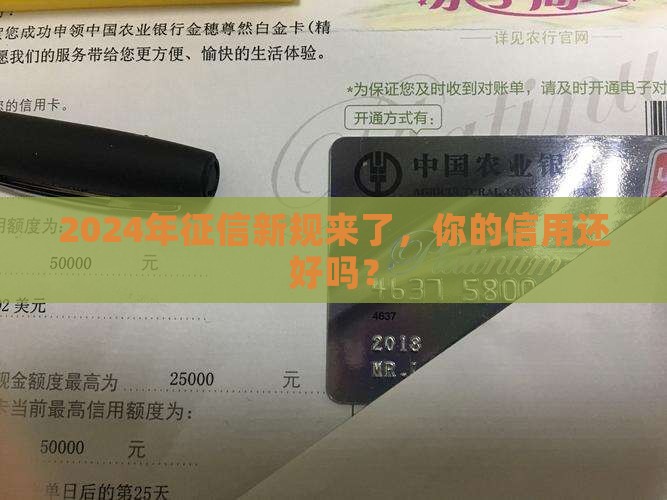 关于征信的最新规定2024