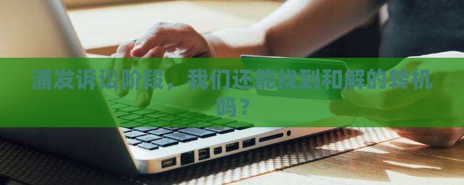 浦发诉讼阶段怎么协商