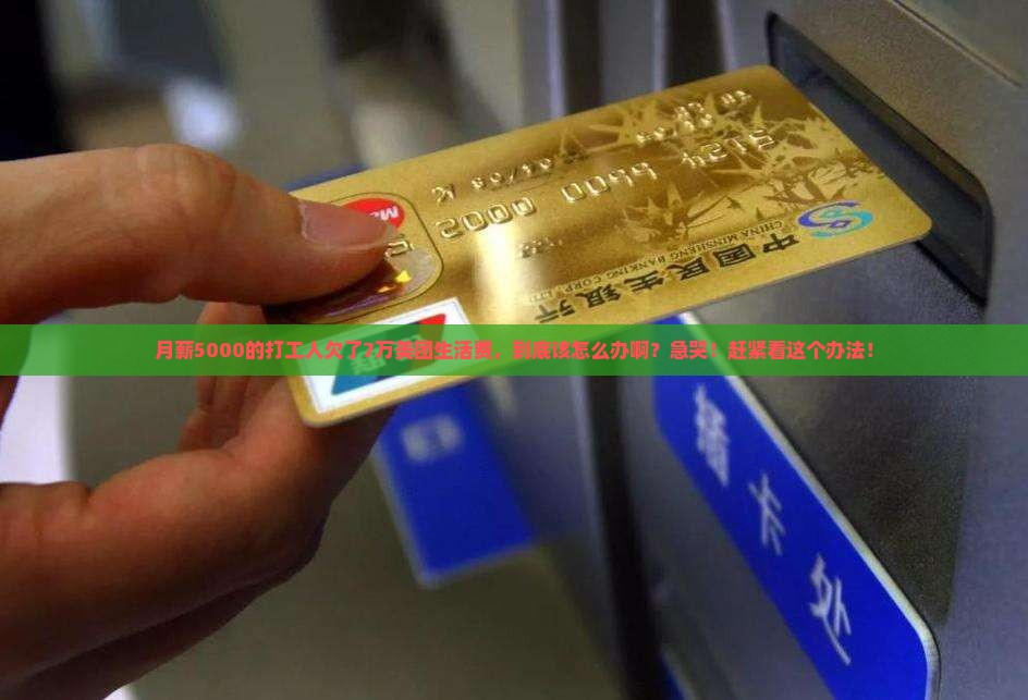 美团生活费欠7万还不上怎么办