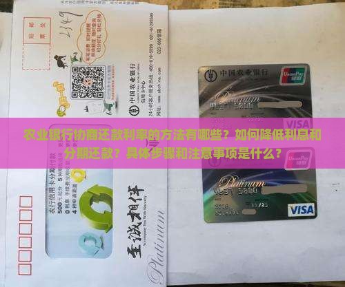 农业银行怎么协商还款利率